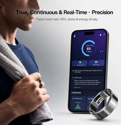 Ceramic Health Monitoring Smart Ring
