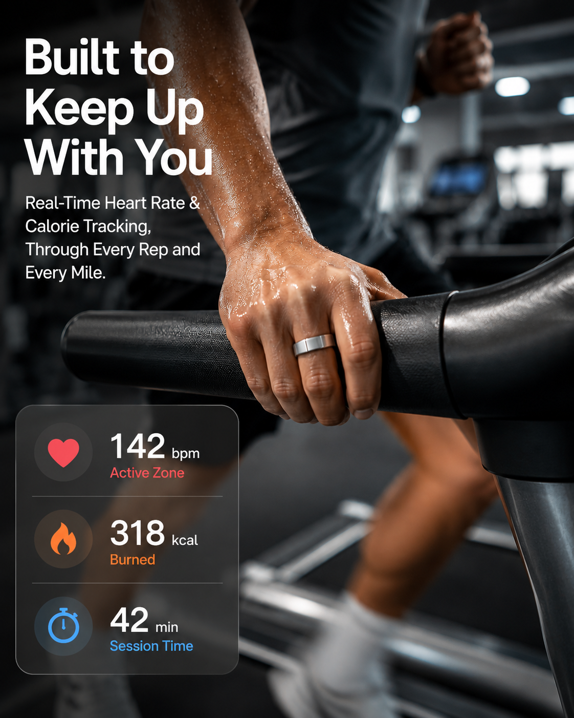 Ceramic Health Monitoring Smart Ring