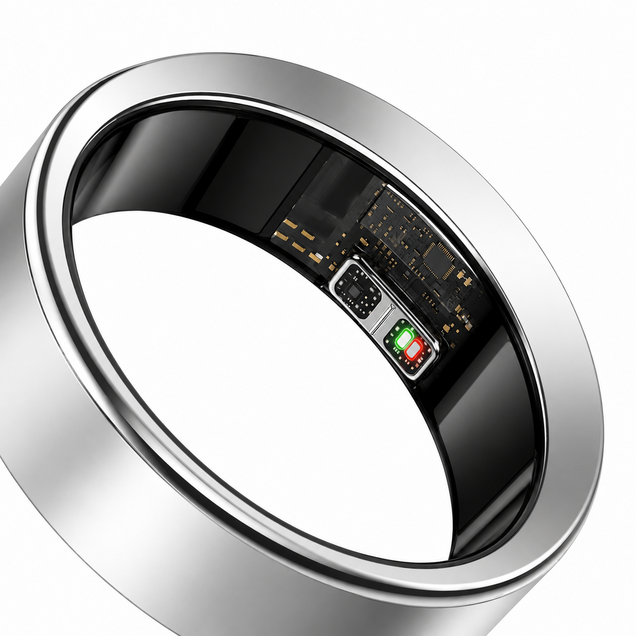 Titanium AI Smart Ring — 24/7 Health Tracking