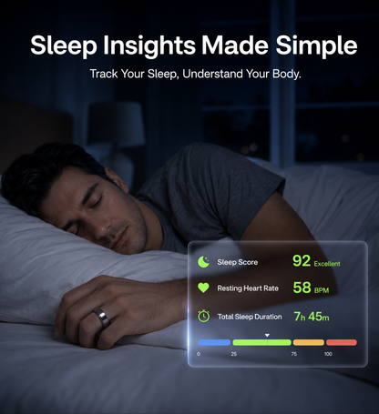 Ceramic Health Monitoring Smart Ring