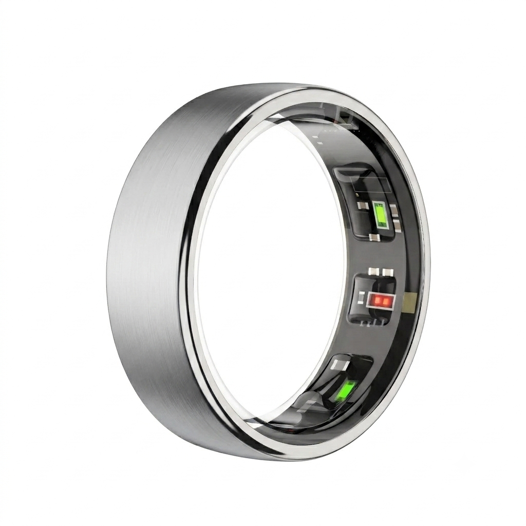 Titanium AI Smart Ring — 24/7 Health Tracking